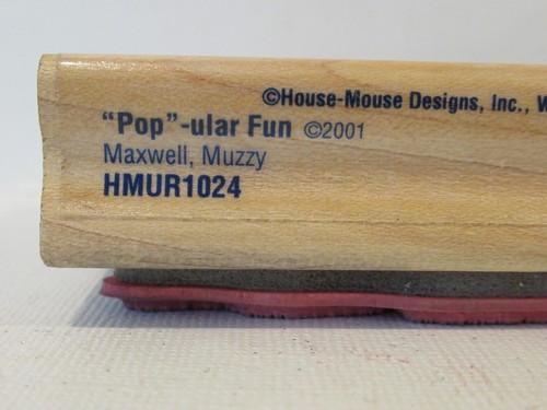 House Mouse stamp POP-ULAR FUN Retired stampabilities balloon pop nap - Picture 4 of 4