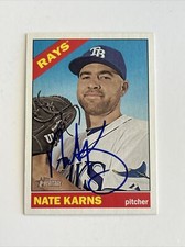 Nate Karns Signed 2015 Topps Heritage #653 Autograph Card In Person M680