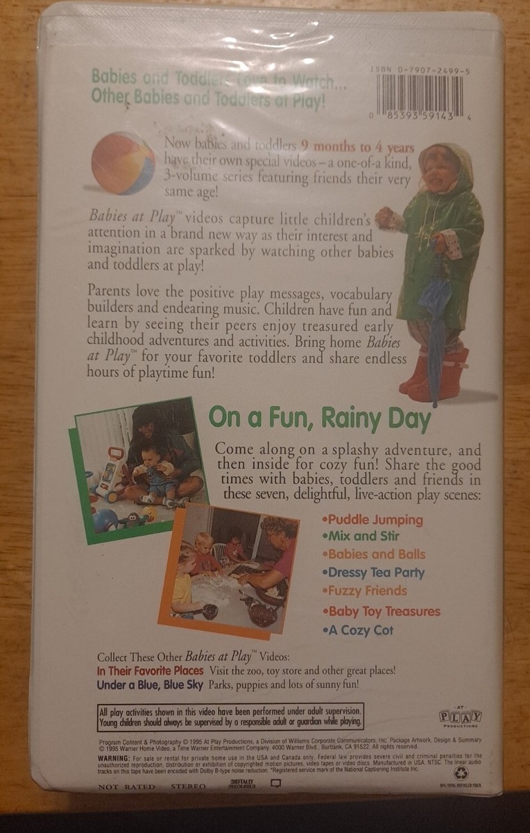 1991 割礼　PANIC START 季節は遊べ VHS ビデオテープ Babies at Play On a Fun, Rainy Day VHS 1995 Rare Movie 85393591434
