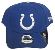 NFL Indianapolis Colts Blue Structured Adjustable 9Forty Hat By New Era