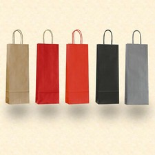 Flaschentüten Papiertüten 14+8x39 cm Weint�...
