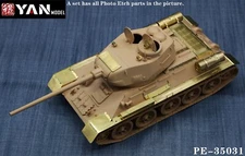 1/35 Soviet T-34/85 Full Brass PE Set w/Complete Fenders&Details for Rye Field