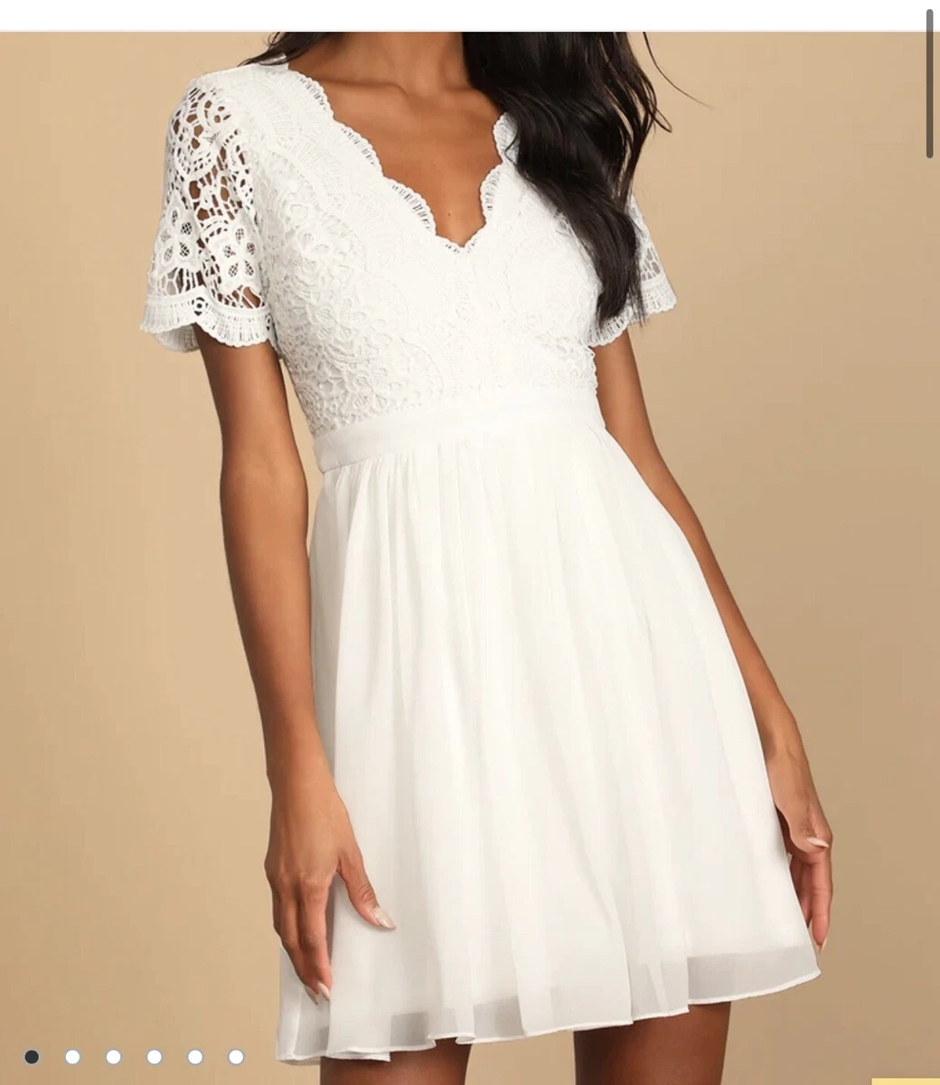 Lulus short shop white dress