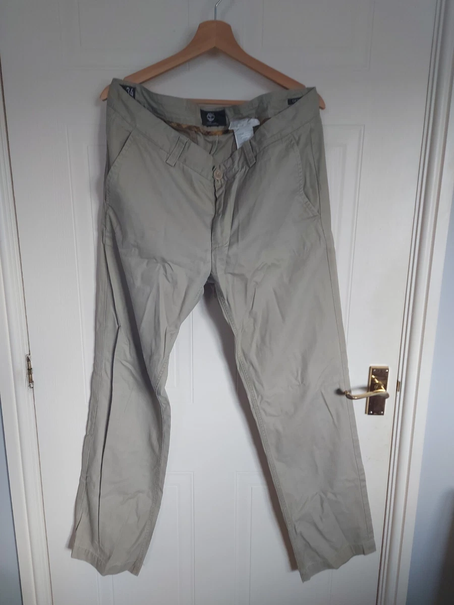 TIMBERLAND CALDERBROOK MEN S STRAIGHT LEG CHINO.KHAKI L 32. W 34