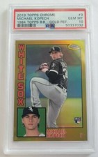 Michael Kopech 2019 Topps Chrome '84 Gold Refractors RC #49/50 ROOKIE PSA 10 