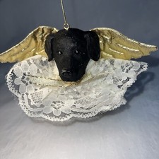 Black Lab Angel Christmas Ornament Memorial
