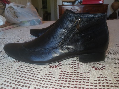 $1200 MSRP Giorgio Armani Ankle Boots. Spectacular. Pristine. Size 46 12.5 Black - Picture 3 of 9