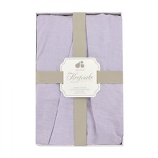 Just Born Keepsake Collection Crib Skirt Soft Lilac Washed 100 Linen Crib Skirt