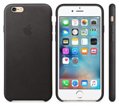 Original Apple Leder Hülle für iPhone 6 Plus/6s Plus - schwarz
