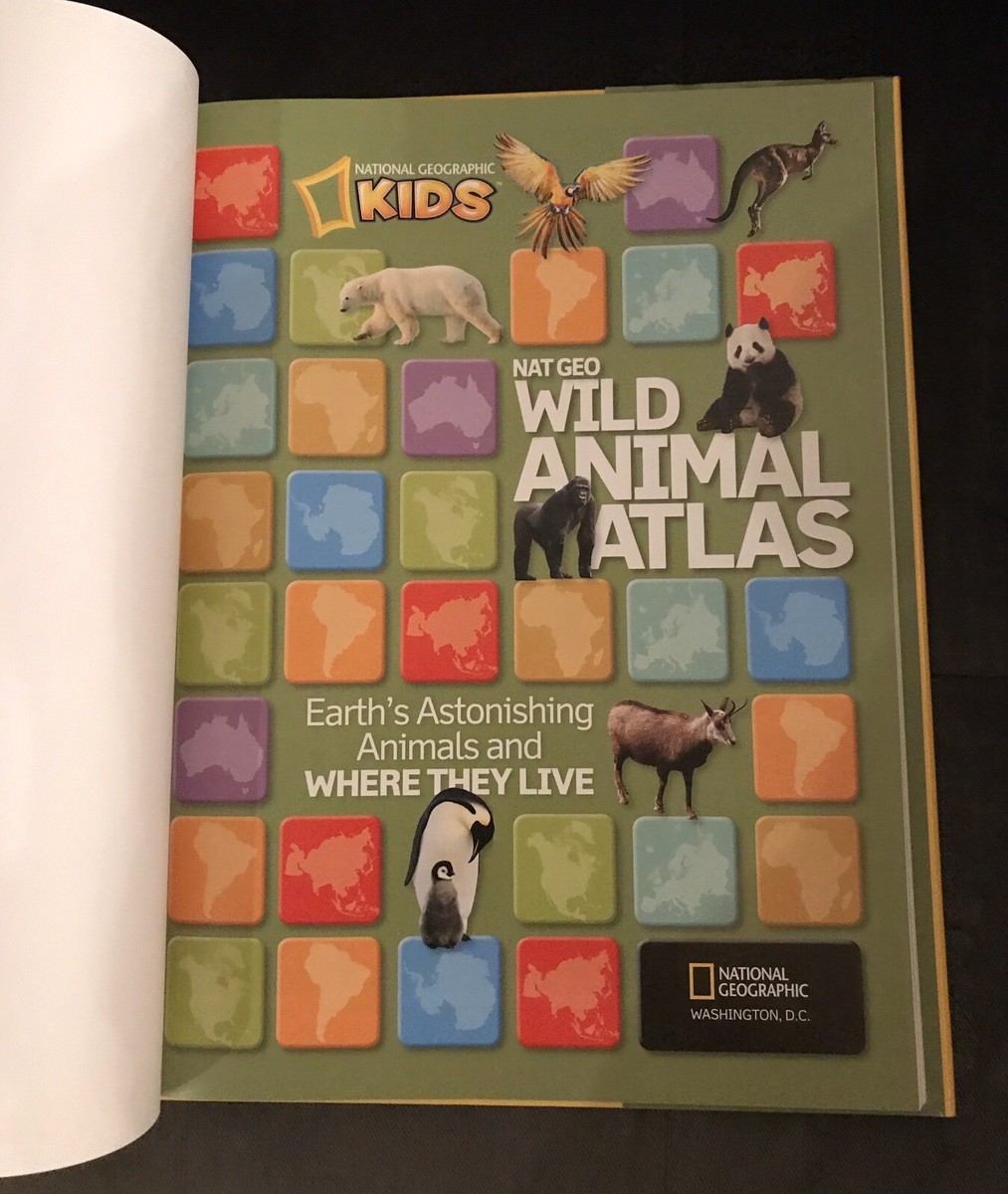 Nat Geo Wild Animal Atlas National Geographic Store Animals Children's