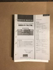 Sansui CP-77W CP-77WL Radio Cassette Service Manual Original 