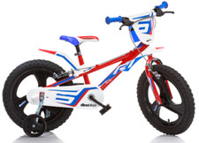bici 16 mtb r1 pro cross per bambino con scudo rotelle e parafanghi Dino Bikes