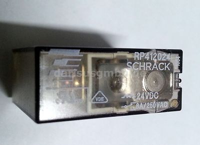 RP412024  Schrack   RELAY  SPDT 8A 24V     NEW [2 pcs] #B3