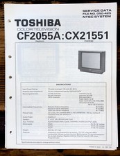Toshiba CF2055A CX21551 TV Service Manual Original 