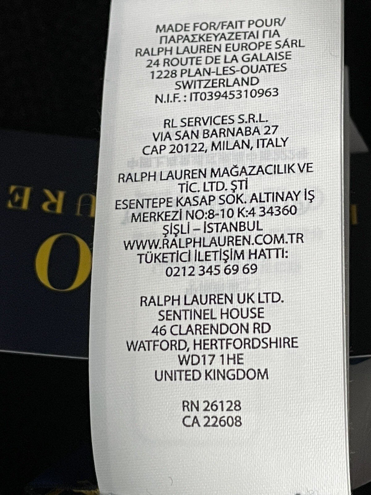 Nuova polo RALPH LAUREN blu navy lana merino rosso pony logo a costine berretto a polsini