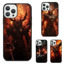 hell fantasy demon horns Cover Friendly For Samsung Galaxy Motorola Apple iPhone