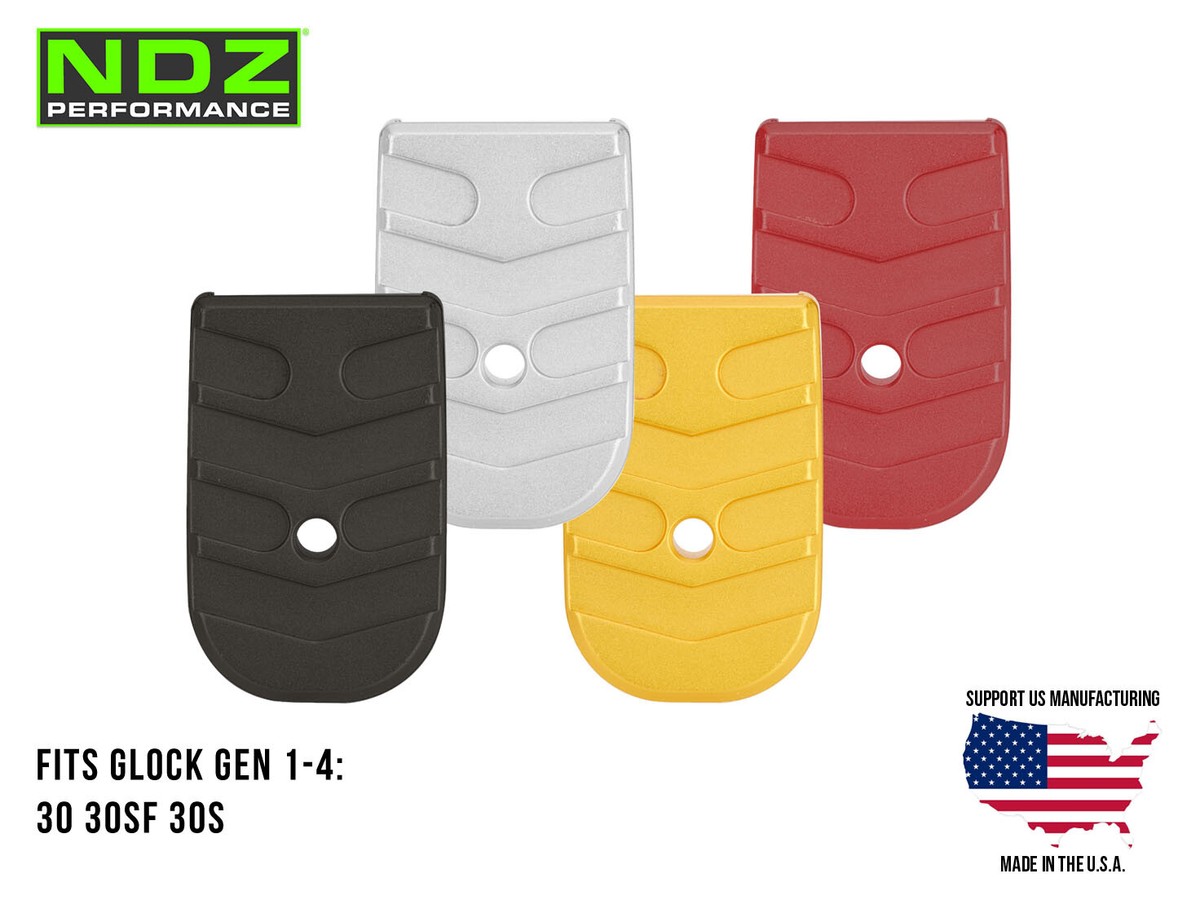 Magazine Plate Extension for Glock 30 30SF 30S Gen 1-4, Aluminum