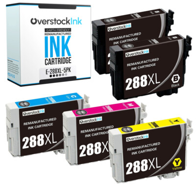 288 288XL Ink Value Pack of 5 for Epson Expression XP-440 XP-446 XP-257 XP-330 