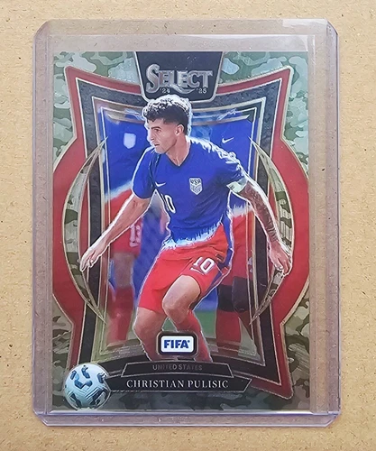 2024/25 SELECT FIFA CHRISTIAN PULISIC TERRACE LEVEL CAMO PRIZM RARE #/135 !