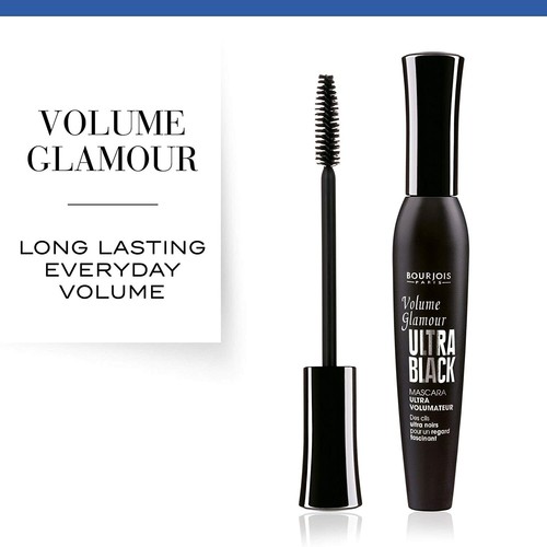 BOURJOIS Volume Glamour Long Lasting Volumising Mascara 12ml - Ultra Black *NEW* - Picture 2 of 7
