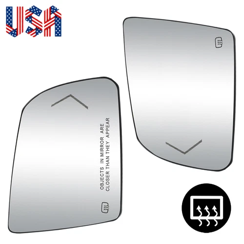 Left and Right Heated Turn Signal Mirror Glass For 2007 2008-2020 Toyota Tundra