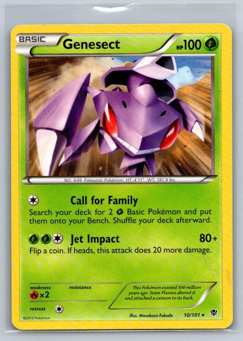Pokémon TCG Genesect Plasma Blast 10/101 Regular Rare NM/M