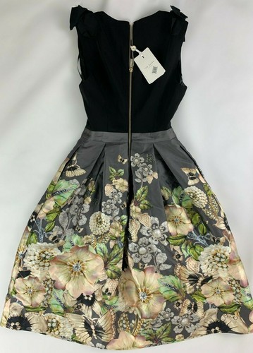 NewTed Baker London Molyka Gem Gardens Bow DressTed's Size 0 - Picture 5 of 10