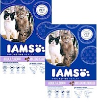 2 X 15 Kg Iams Pro Active - Multi-Cat (€ 3,22/Kg) Katzenfutter Adult + Senior