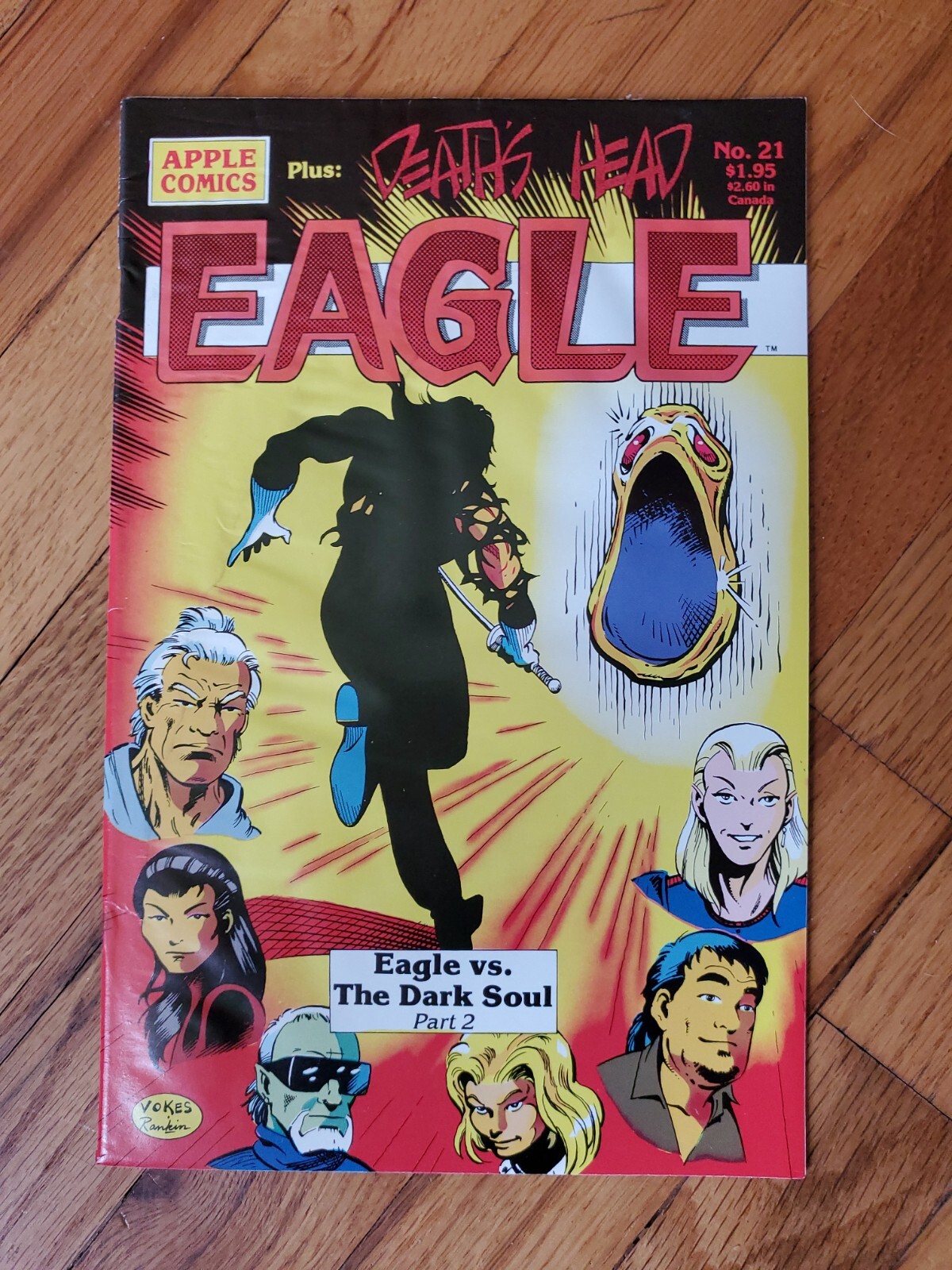 EAGLE #21 DEC 1988 APPLE COMICS - Death's Head - Eagle vs The Dark Soul part 2