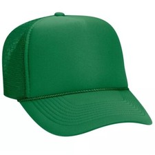 Trucker hats blank 1 dozen Youth Size Kelly baseball