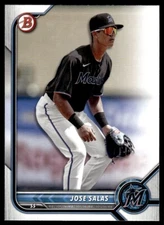 Jose Salas 2022 Bowman Prospects Rookie Prospect Card #BP-30 Miami Marlins