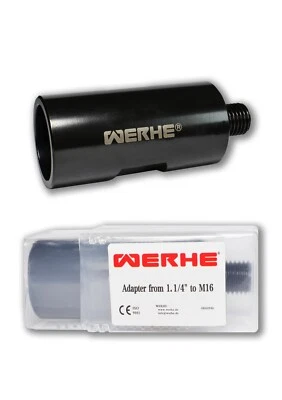 WERHE® Adapter 1 1/4" UNC auf M16 Muffe Für Kernbohrgerät zu betonlochsägen
