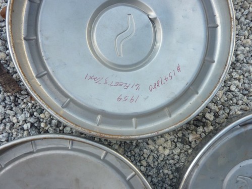 1959 59 1960 60 Studebaker Dog Dish Hubcaps Center Caps Wheel Covers 10" 3 OEM - Picture 12 of 12