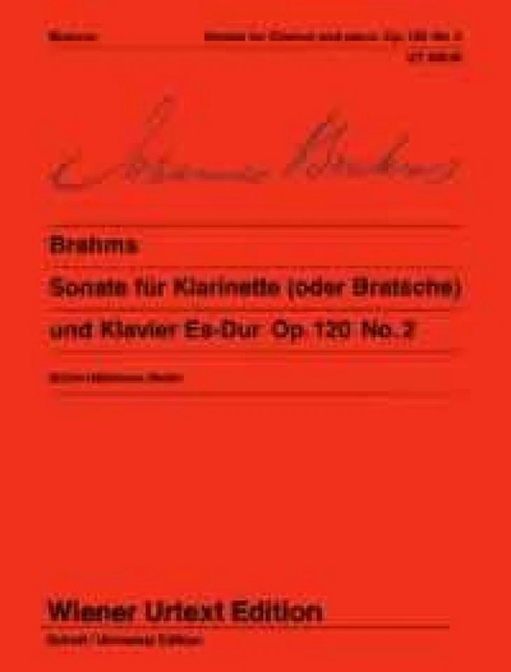 Clarinet Sonata Op. 120 No. 2 - Eb Johannes Brahms Book [Softcover] Clarinet and - Image 2 of 4