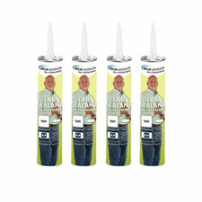 Dicor Lap Sealant Tan 10.3 oz 4 Pack RV Roof Repair Waterproof Sealant