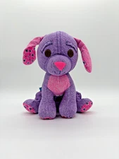 1995 Tyco Doodle Pets Purple Pink Dog Plush Stuffed VTG Coloring 