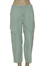 Anthropologie Pilcro Utility Cargo Pants Banded Waist Pocket Sage Green New M