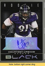 2012 Panini Black Rookie Signatures 38/199 Courtney Upshaw #121 Auto READ 7m3