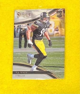 T.J. Watt 2017 Select 259 RC  uncorrected error Prizm on back.