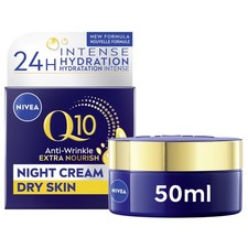 NIVEA Q10 Night Cream with Coenzyme and Organic 1.69 Fl Oz Pack of 1