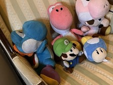 super mario plushies lot