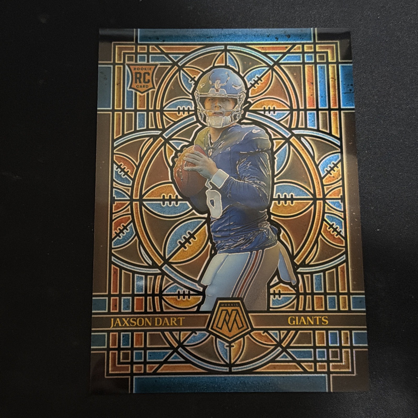 2025 Mosaic Jaxson Dart Stained Glass Rookie RC #19 Giants