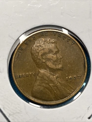 1937 P Lincoln Wheat Penny Cent No Mint Mark Philadelphia Mint XF
