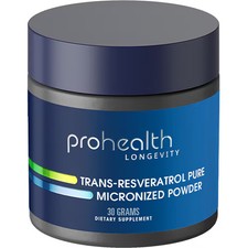 2 X ProHealth Trans-Resveratrol Pure Micronized Powder -- 30 grams