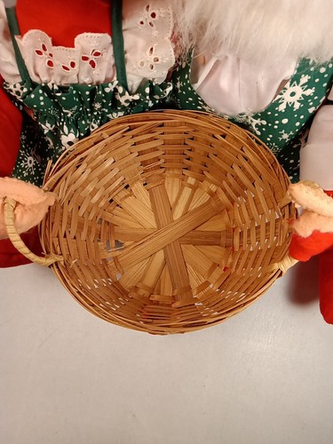 Bambole Annalee Vintage Mr. & Mrs. Babbo Natale Cesto Porta Leggere Descrizione - Foto 10 di 22