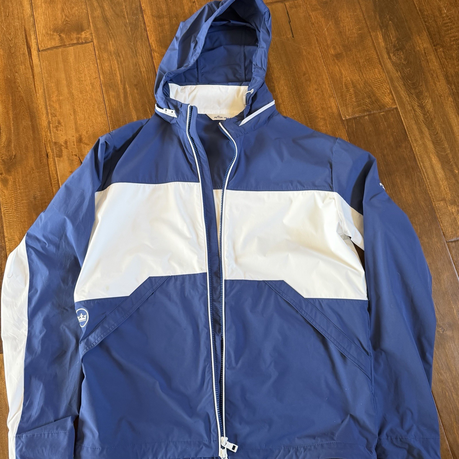 Peter Millar Sailing Windbreaker Jacket Mens M Bl… - image 5
