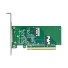 Metal PCIe x16 Adapter to Twin SlimSAS SFF 8654 8i Adapter for Computer Use