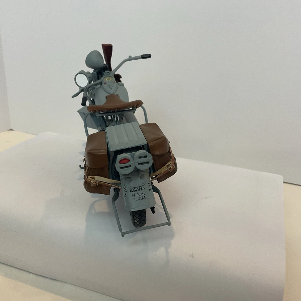 RARE Franklin Mint 1944 Harley-Davidson Navy Motorcycle 1:10 Scale Inv. #0348/5k - Image 3 of 4