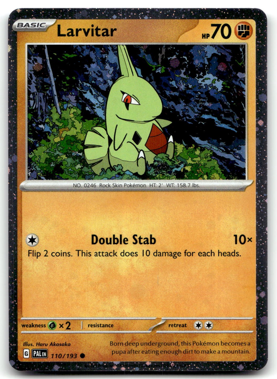 Larvitar - (Cosmo Foil) 110/193 Promo Holo Pokemon TCG NM