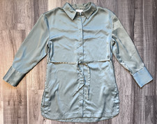House of Harlow 1960 Vintage Green Long Sleeve Mini Dress Women's Size Medium